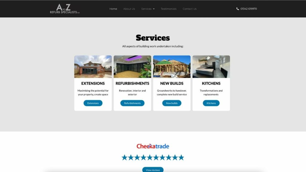 AtoZ Refurb Specialists - Services