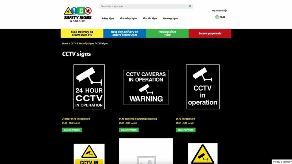 Safety Signs & Stickers - Product Search